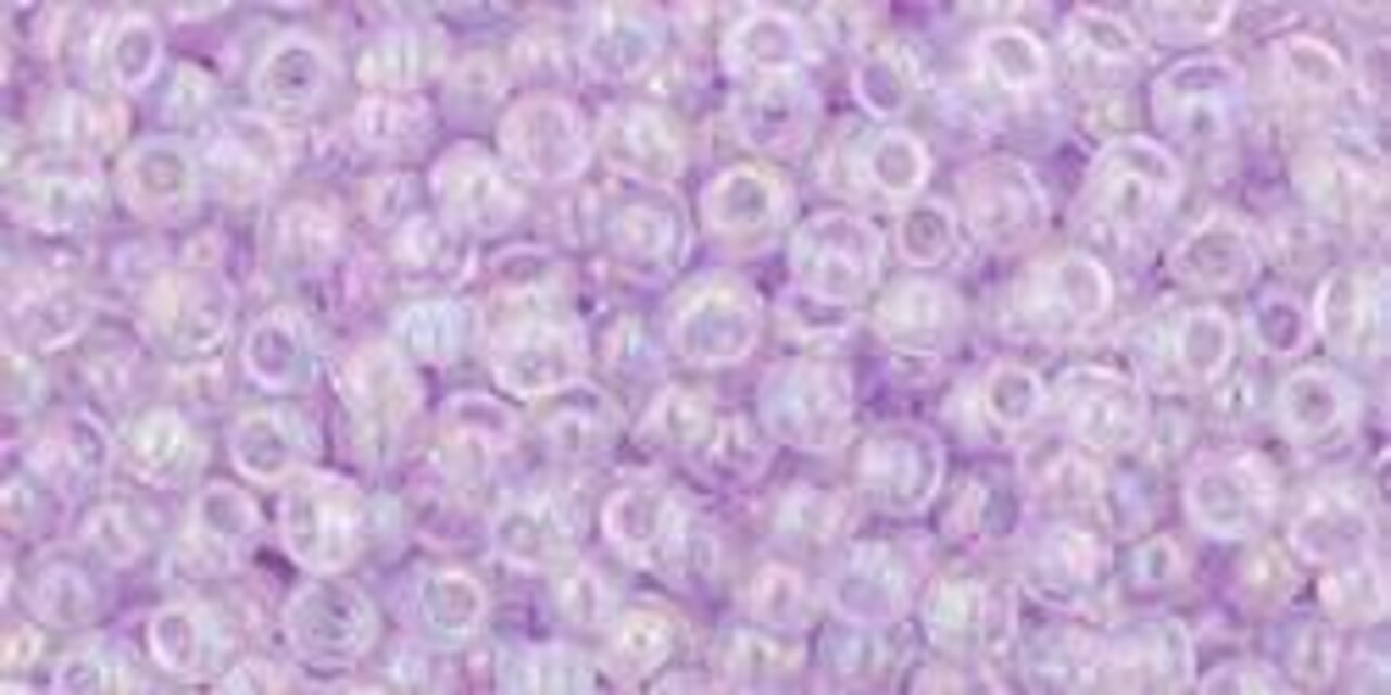 Toho 11/0 Round Japanese Seed Bead, TR11-477D, Transparent AB Foxglove